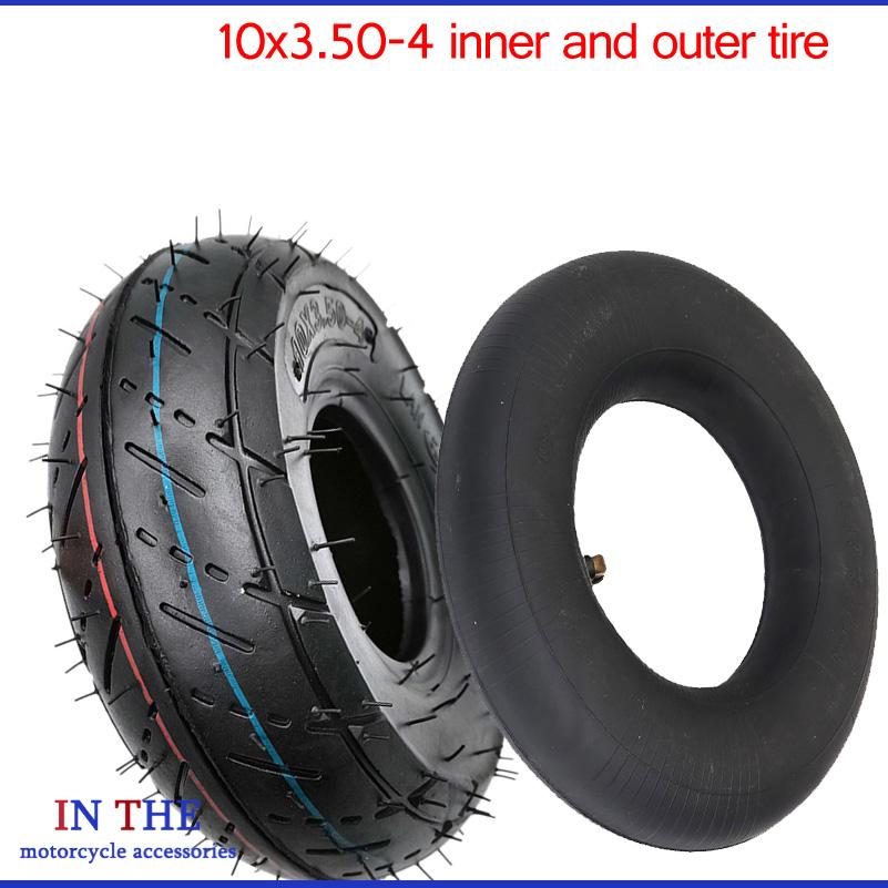 Scooter Tire - Pneu pneumatique renforcé 10x3.50-4, pneu intérieur