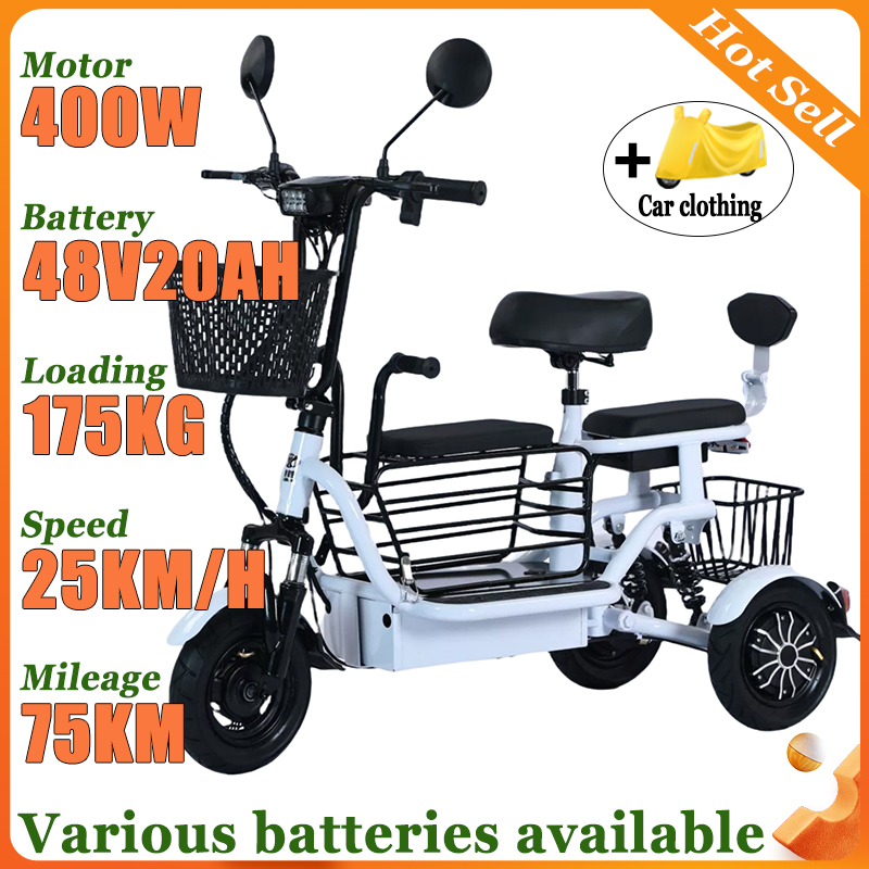 Folding Electric Scooter - Nouveau Tricycle adulte voyage Parent-enfant pliable
