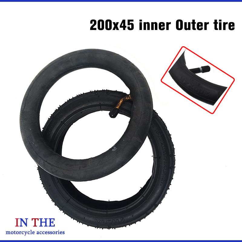 Scooter Tire - Pneu de scooter renforcé, dimensions 200x45,