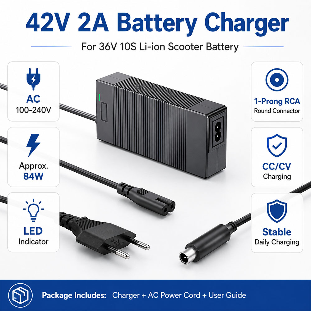 Adaptateur d'alimentation 42V  - Electric Scooter Charger avis et prix